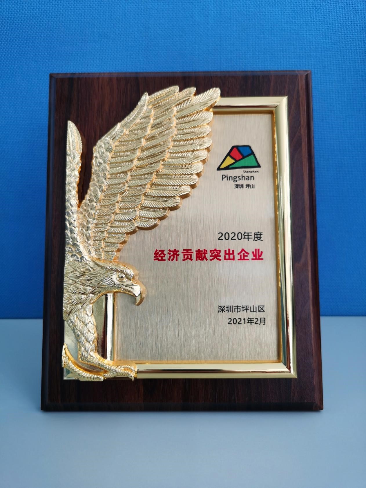 盛波公司荣获“2020年度坪山区经济 贡献突出企业奖” 盛波公司荣获“2020年度坪山区经济 贡献突出企业奖”